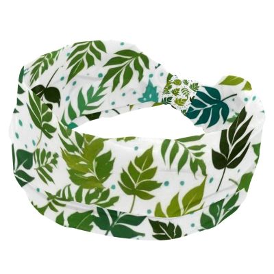 1 Pack Wide Headbands For Women Elastic Headband Colored Leaves-172 Head Bands Women's Hair Band Turban Workout Soft Sweat Hairband Accessories