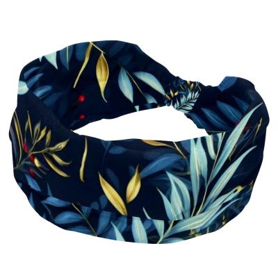 1 Pack Headbands for Women Non Slip Elastic Sports Hair Bands for Women, Soft Cloth Headband for Workout Yoga Fashion Hair Accessories,Art Leaf-227