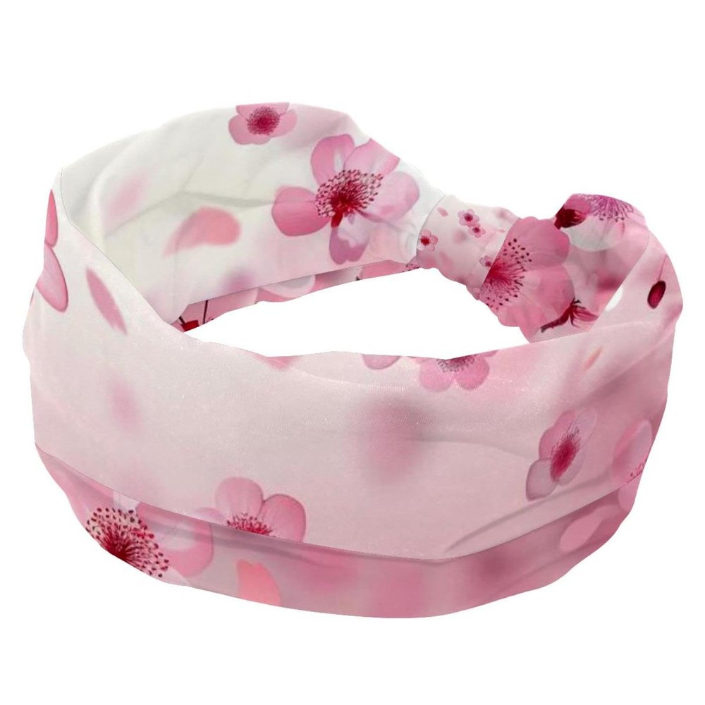 1 Pack Art Flower-711 Elastic Soft Fabric Non-Slip Women's Fashion Headbands - Soft, Wide, and Stylish for All Occasions