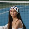 1 Pack Art Leopard Print-1128 Elastic Soft Fabric Non-Slip Women's Fashion Headbands - Soft, Wide, and Stylish for All Occasions view 2