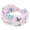 1 Pack Art Butterfly-1008 Elastic Soft Fabric Non-Slip Women's Fashion Headbands - Soft, Wide, and Stylish for All Occasions view 1