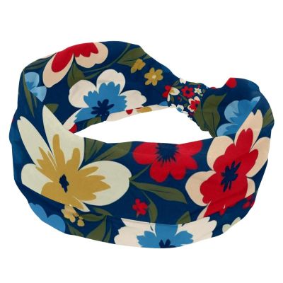 1 Pack Headbands for Women Non Slip Elastic Sports Hair Bands for Women, Soft Cloth Headband for Workout Yoga Fashion Hair Accessories,Art Flower-707