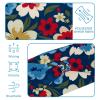 1 Pack Headbands for Women Non Slip Elastic Sports Hair Bands for Women, Soft Cloth Headband for Workout Yoga Fashion Hair Accessories,Art Flower-707 view 4
