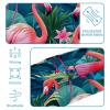 1 Pack Pink Art Flamingo-516 Elastic Soft Fabric Non-Slip Women's Fashion Headbands - Soft, Wide, and Stylish for All Occasions view 4