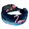 1 Pack Headbands for Women Non Slip Elastic Sports Hair Bands for Women, Soft Cloth Headband for Workout Yoga Fashion Hair Accessories,Pink Art Flamingo-503 view 1