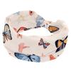 1 Pack Art Butterfly-984 Elastic Soft Fabric Non-Slip Women's Fashion Headbands - Soft, Wide, and Stylish for All Occasions view 1