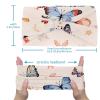 1 Pack Art Butterfly-984 Elastic Soft Fabric Non-Slip Women's Fashion Headbands - Soft, Wide, and Stylish for All Occasions view 3