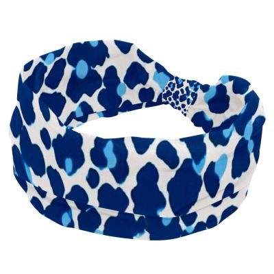 1 Pack Art Leopard Print-1119 Elastic Soft Fabric Non-Slip Women's Fashion Headbands - Soft, Wide, and Stylish for All Occasions