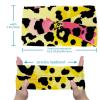1 Pack Art Leopard Print-1107 Elastic Soft Fabric Non-Slip Women's Fashion Headbands - Soft, Wide, and Stylish for All Occasions view 3