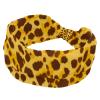1 Pack Art Leopard Print-1113 Elastic Soft Fabric Non-Slip Women's Fashion Headbands - Soft, Wide, and Stylish for All Occasions view 1