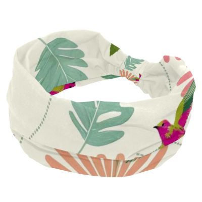 1 Pack Art Leaf-198 Elastic Soft Fabric Non-Slip Women's Fashion Headbands - Soft, Wide, and Stylish for All Occasions