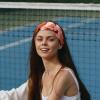 1 Pack Pink Cherry Blossoms-420 Elastic Soft Fabric Non-Slip Women's Fashion Headbands - Soft, Wide, and Stylish for All Occasions view 2