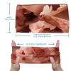 1 Pack Pink Cherry Blossoms-420 Elastic Soft Fabric Non-Slip Women's Fashion Headbands - Soft, Wide, and Stylish for All Occasions view 3