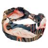 1 Pack Pink Art Flamingo-513 Elastic Soft Fabric Non-Slip Women's Fashion Headbands - Soft, Wide, and Stylish for All Occasions view 1