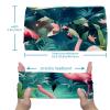 1 Pack Pink Art Flamingo-543 Elastic Soft Fabric Non-Slip Women's Fashion Headbands - Soft, Wide, and Stylish for All Occasions view 3