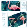1 Pack Pink Art Flamingo-543 Elastic Soft Fabric Non-Slip Women's Fashion Headbands - Soft, Wide, and Stylish for All Occasions view 4