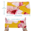 1 Pack Wide Headbands For Women Elastic Headband Pink Art Cherry Blossom-472 Head Bands Women's Hair Band Turban Workout Soft Sweat Hairband Accessories view 3