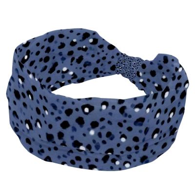 1 Pack Headbands for Women Non Slip Elastic Sports Hair Bands for Women, Soft Cloth Headband for Workout Yoga Fashion Hair Accessories,Art Leopard Print-1085