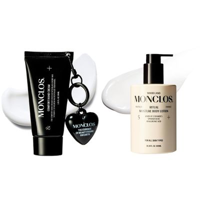 Comfort Hand Cream with Heart Keychain (1.01 fl oz) And Ritual Moisture Body Lotion (10.14 fl oz)
