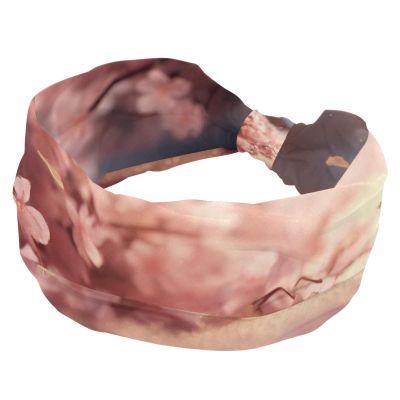 1 Pack Pink Art Cherry Blossom-456 Elastic Soft Fabric Non-Slip Women's Fashion Headbands - Soft, Wide, and Stylish for All Occasions