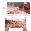 1 Pack Pink Art Cherry Blossom-456 Elastic Soft Fabric Non-Slip Women's Fashion Headbands - Soft, Wide, and Stylish for All Occasions view 3
