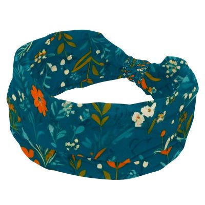 1 Pack Aesthetic Flower-663 Elastic Soft Fabric Non-Slip Women's Fashion Headbands - Soft, Wide, and Stylish for All Occasions