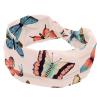 1 Pack Art Butterfly-981 Elastic Soft Fabric Non-Slip Women's Fashion Headbands - Soft, Wide, and Stylish for All Occasions view 1