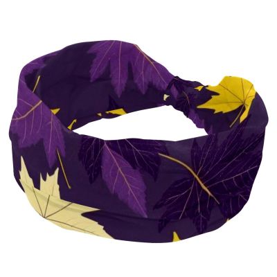 1 Pack Headbands for Women Non Slip Elastic Sports Hair Bands for Women, Soft Cloth Headband for Workout Yoga Fashion Hair Accessories,Art Leaf-200