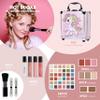 Hot Sugar Girls Makeup Kit Age 4-6 7-8 10-12, Little Girl Makeup Set, Makeup Kit for Teenagers 13-15 Includes Eyeshadow Lip Gloss Blush Highlighter Contour Brush (Pink Unicorn) view 2