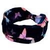 1 Pack Headbands for Women Non Slip Elastic Sports Hair Bands for Women, Soft Cloth Headband for Workout Yoga Fashion Hair Accessories,Art Butterfly-998 view 1