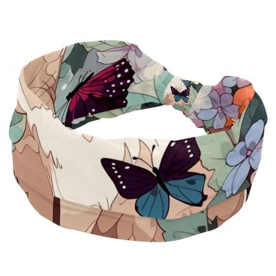 1 Pack Colorful Cartoon Kitten-327 Elastic Soft Fabric Non-Slip Women's Fashion Headbands - Soft, Wide, and Stylish for All Occasions