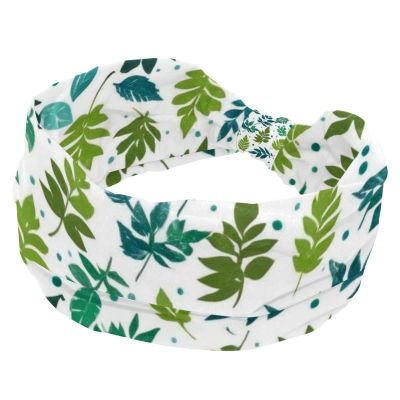 1 Pack Headbands for Women Non Slip Elastic Sports Hair Bands for Women, Soft Cloth Headband for Workout Yoga Fashion Hair Accessories,Colored Leaves-173