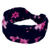 1 Pack Pink Art Cherry Blossom-477 Elastic Soft Fabric Non-Slip Women's Fashion Headbands - Soft, Wide, and Stylish for All Occasions view 1