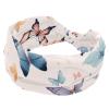 1 Pack Wide Headbands For Women Elastic Headband Aesthetic Butterfly-877 Head Bands Women's Hair Band Turban Workout Soft Sweat Hairband Accessories view 1