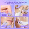 Bikini Trimmer for Women, Electric Razor for Pubic Hair 3-in-1, Bikini Shaver for Legs Body Hair, Womens Electric Razor IPX6 Waterproof, Gifts for Women,Purple view 3