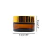 0.71oz Thick Small Glass Jars w/Lids & Inner Liners,WINCUR Refillable Cosmetic Lotion Containers Bottle Amber Glass Mason Jars for Cream, Honey, Jam, Jelly 10 Pack(Gold Lids 1.81 * 1.3") view 2