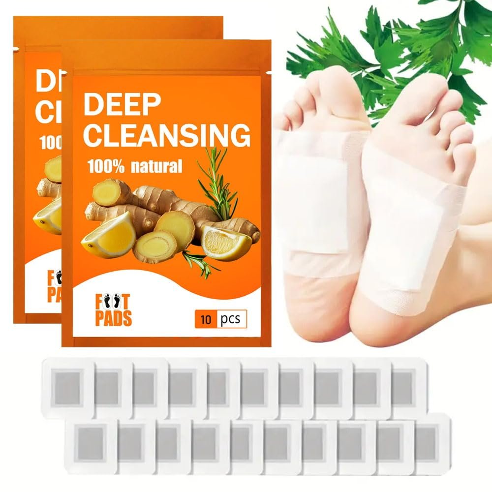 50pcs Bamboo Vinegar Foot Pad - Deep Cleansing, Foot Care - Adhesive Sheet Easy to Use