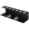 wkao Black Metal Wall-Mounted Storage Rack, Compatible with, Hair Tool Organizer for Curling Iron Attachments, Accessories Holder view 3