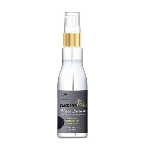 Black Seed Hair Serum forDry & Frizzy Hair | Gives Smooth Silky Touch & Instant Shine And Softness Enriched with Fenugreek & Essential Oils 100ml (Serum)