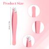 4Pcs Mini Tweezers for Women Facial Hair Eyebrows, Small Precision Tweezers Hair Eyebrow Tweezer for Women Men Facial Hairs Plucking Removal view 2