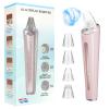 Blackhead Remover Vacuum, Pore Cleaner Blackhead Extractor, Pore Vacuum with 3 Adjustable Suction Levels & 4 Probes, USB Rechargeable Blackhead Remover Tools for Face & Nose (Pink) view 1