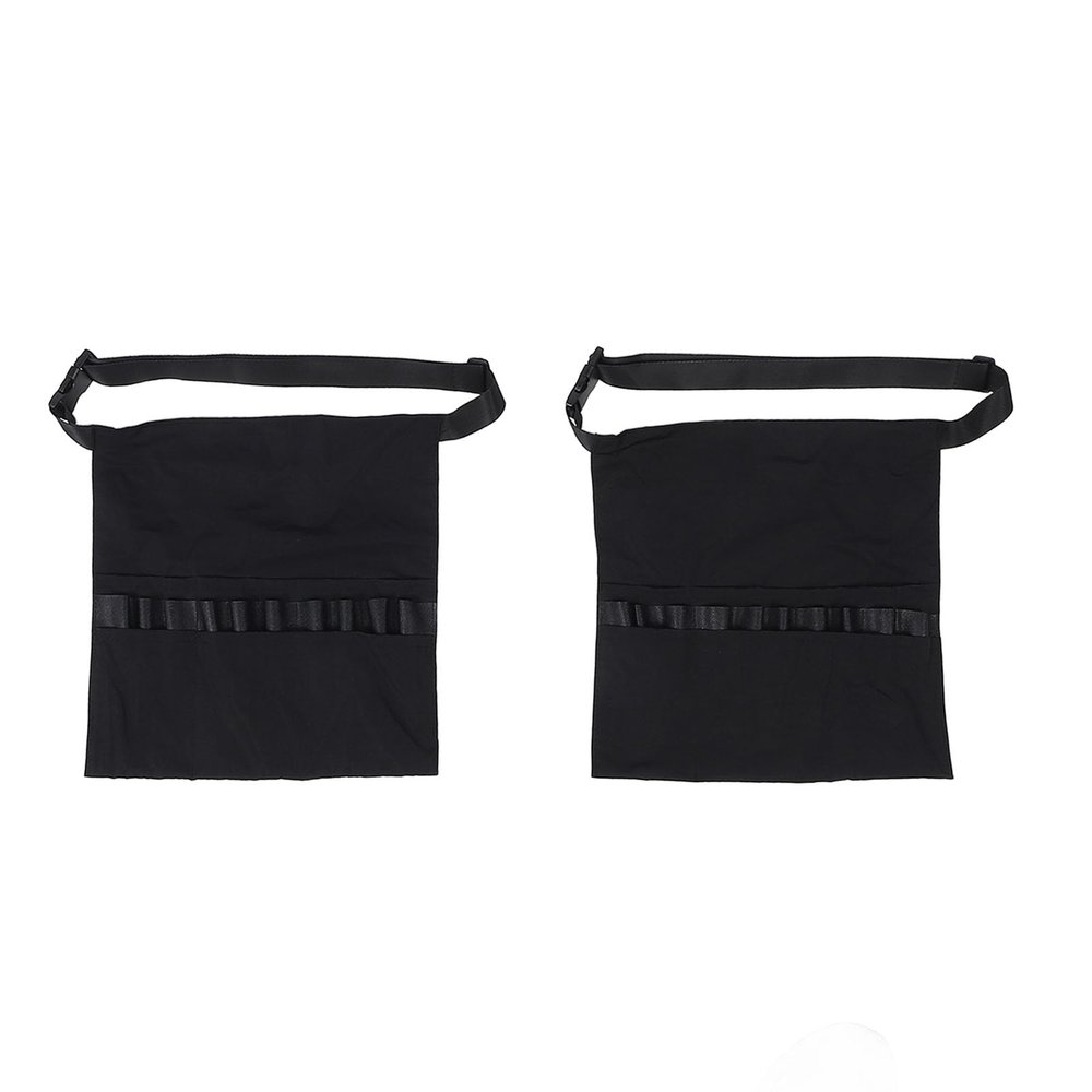 2pcs Half Waist Hair Stylist Apron with Pockets Adjustable Waist Belt Salon Apron,Bleach proof Half Waist Apron for Salons, Cosmetology,Groomers