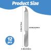 12 PCS Metal Nail Files for Women Stainless Steel Finger Nail Buffer Double-Sided Precision Fingernail Files with Curved Sharp Pointed Tip Thin Durable Nails File Bulk for Salon Home Travel view 2