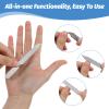 12 PCS Metal Nail Files for Women Stainless Steel Finger Nail Buffer Double-Sided Precision Fingernail Files with Curved Sharp Pointed Tip Thin Durable Nails File Bulk for Salon Home Travel view 4