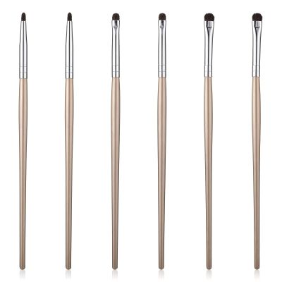 6pcs Mini Smudge Brush for Eyeliner Eye Makeup Brush Sets Eyeliner Brushes for Powder Gel Cream Liquid Concealer Small Smudge Brushs for Precision Eyeshadow and Eyeliners Blending Brushes