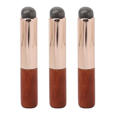 3Pcs Silicone Lip Brush Applicator Set, Soft Round Head, Portable Cosmetic Makeup Tool, Easy to Clean, Hygienic, for Smudging Lips, Creating Fog Lip Makeup