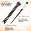 2Pcs Nose Contour Brushes for Makeup Shimmeroo Double-Ended Nose Angled Eye Shadow Contour Brushes for Makeup 2-in-1 U-Shaped Fluffy Brush Contouring Highlight Face Sculpting Defining view 3