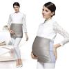TOGEPP EMF Anti-Radiation Clothes,Radiation Protection Belly Band 5G Anti-Radiation Pregnancy Clothes, 100% Silver Fiber Cotton Material w/Adjustable Waistband Beige(XL) view 3