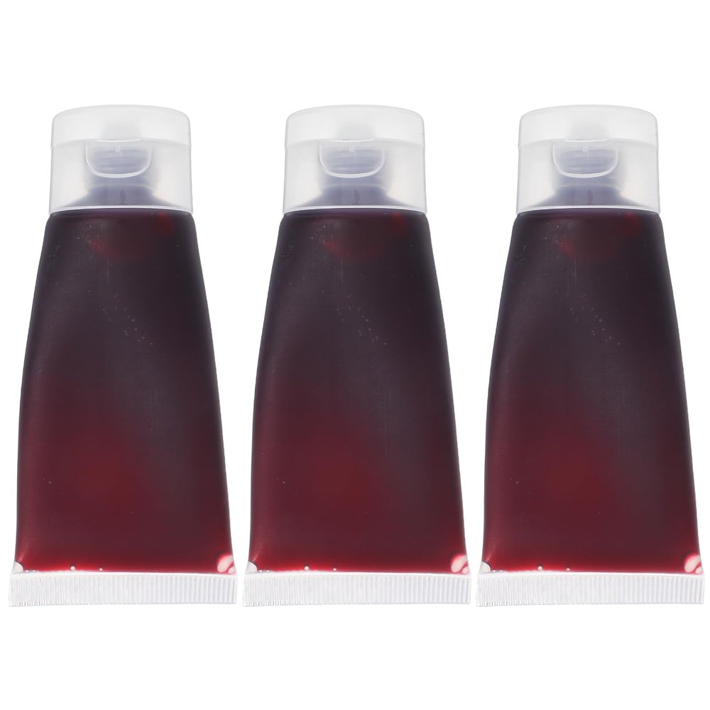 COOLHIYA 3pcs Fake Blood: Halloween Fake Makeup Kit - 30ml Realistic Thick Blood For Vampire Cosplay - Prank Props For Party Decorations