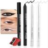 Colored Gel Glitter Eyeliner Pencils Pen Set, 3 Pcs Eyeliner Waterproof Lip Liner Eye Shadows Eyebrow Pencils Pen Eye Makeup (01#+19#+22#) view 2